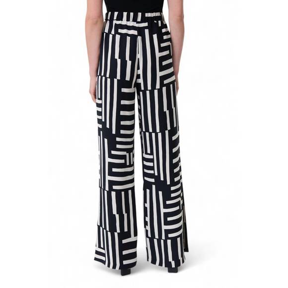 NEW JOSEPH RIBKOFF print pant in black beige - Picture 2 of 4